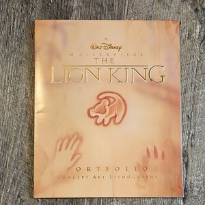 Disney The Lion King Lithograph Portfolio in Gold and Blue